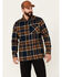 Browning Men's Hunter Plaid Long Sleeve Button Down Brawny Heavyweight Flannel Shirt , Navy, hi-res