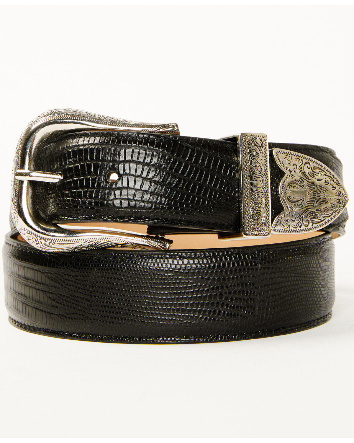 Image #1 - Cody James Black 1978® Men's Exotic Lizard Leather Belt, Black, hi-res