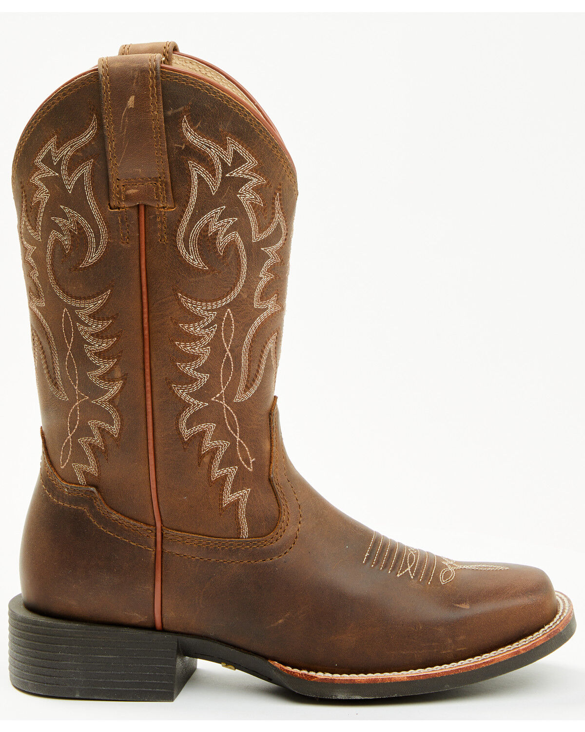 Image #2 - Shyanne Women's Shayla Performance Western Boots - Broad Square Toe, Brown, hi-res