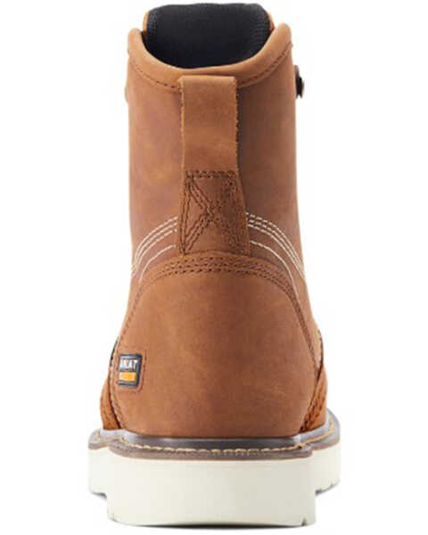 Image #3 - Ariat Men's Rebar 6" Waterproof Work Boots - Composite Toe , Brown, hi-res