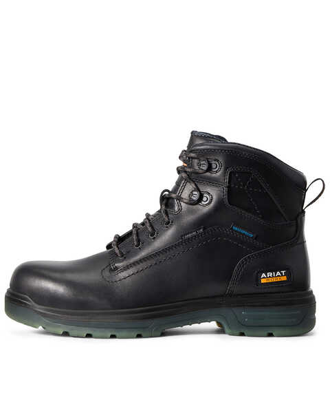 Image #2 - Ariat Men's Turbo Waterproof Work Boots - Carbon Toe, Black, hi-res