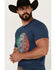Image #2 - Cody James Men's TJ Mexico Emblem Short Sleeve Graphic T-Shirt, Navy, hi-res
