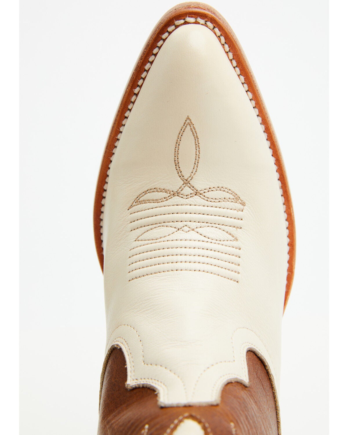 Image #6 - Shyanne Women's Rose Western Boots - Round Toe, Cream, hi-res