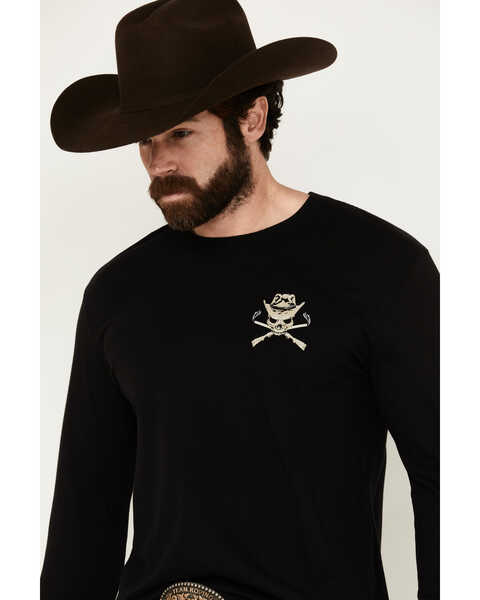 Image #3 - Cody James Men's Outlaw Gun Club Long Sleeve Graphic T-Shirt , Black, hi-res