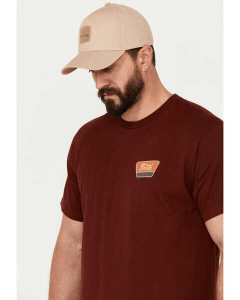 Image #2 - Brixton Men's Linwood Short Sleeve Standard Graphic T-Shirt, Rust Copper, hi-res