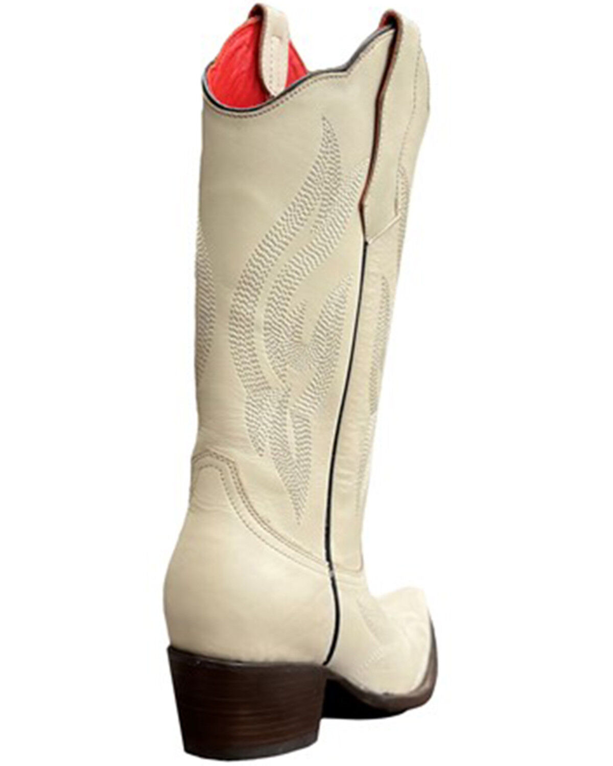 Image #4 - Planet Cowboy Women's Psychedelic Co-Co Nuts Leather Western Boot - Snip Toe, Cream/brown, hi-res
