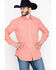 Image #2 - Roper Men's Indigo Blues Mini Check Plaid Long Sleeve Shirt , , hi-res