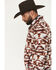 Image #2 - Rock & Roll Denim Men's Southwestern Berber Quarter Zip Pullover, Rust Copper, hi-res