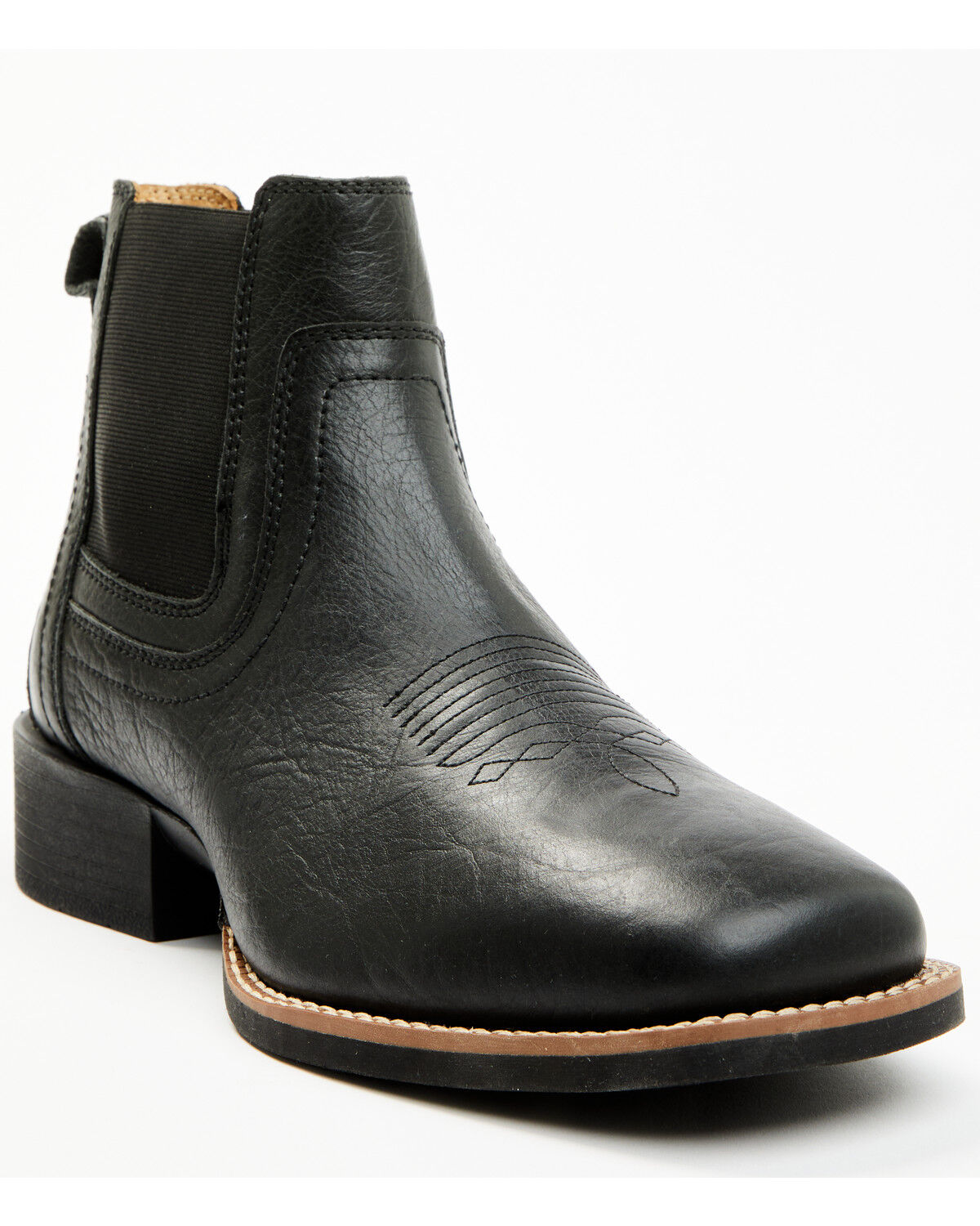 Image #1 - Cody James Men's Ace Chelsea Boots - Broad Square Toe, Black, hi-res