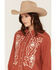 Image #2 - Kimes Ranch Women's Stevie Floral Embroidered Long Sleeve Pearl Snap Western Shirt, Red, hi-res