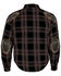 Image #2 - Milwaukee Performance Men's Aramid Reinforced Plaid Flannel Biker Shirt - Big & Tall, Black/red, hi-res