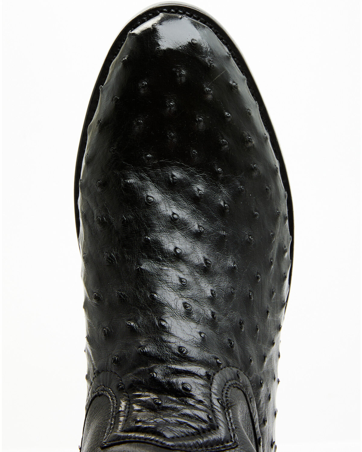 Image #6 - Cody James Black 1978® Men's Carmen Exotic Full-Quill Ostrich Roper Boots - Round Toe, Black, hi-res