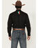 Image #4 - Rodeo Clothing Men's Boot Barn Exclusive Mexico Embroidered Long Sleeve Snap Western Shirt, Black, hi-res