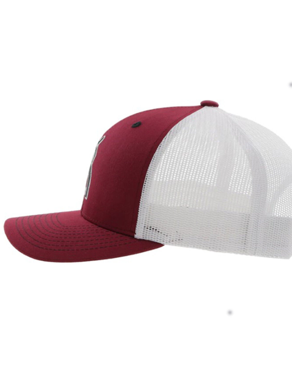 Image #4 - Hooey Men's Punchy Logo Embordered Trucker Cap, Maroon, hi-res