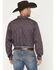 Image #4 - Ariat Men's Wrinkle Free Brendan Floral Print Long Sleeve Button-Down Western Shirt - Tall, Blue, hi-res