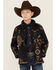 Image #1 - Hooey Boys' Southwestern Print Softshell Jacket, Black, hi-res