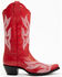 Image #2 - Planet Cowboy Women's Candy Cane Western Boots - Snip Toe, Red, hi-res