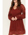 Image #3 - Jen's Pirate Booty Women's Spice Divination Lace Mini Dress, Brick Red, hi-res