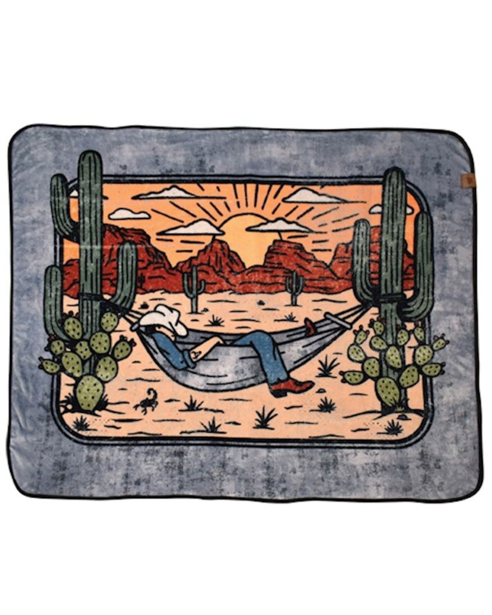 Red Dirt Hat Home On The Range Fleece Blanket Sheplers