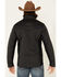 Image #4 - Cinch Men's Black Logo Lightweight Fleece Zip-Front Texture Bonded Jacket - Big, , hi-res