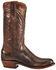Lucchese Handmade Clint Heirloom Mad Dog Goat Boots- Round Toe, Peanut Brittle, hi-res