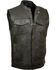 Image #1 - Milwaukee Leather Men's Open Neck Club Style Vest - 4X, Black, hi-res