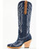 Image #3 - Corral Women's Denim Embroidered Tall Western Boots - Pointed Toe , Medium Blue, hi-res