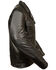 Image #2 - Milwaukee Leather Men's Utility Pocket Motorcycle Jacket - 5X, Black, hi-res