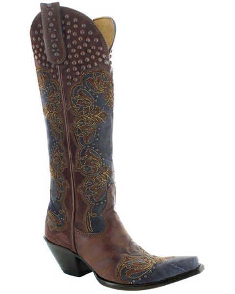 Image #1 - Old Gringo Women's Tessa Tall Western Boots - Snip Toe , Red, hi-res