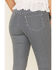 Rock & Roll Denim Women's Pinstripe High Rise Flare Jeans, Dark Blue, hi-res