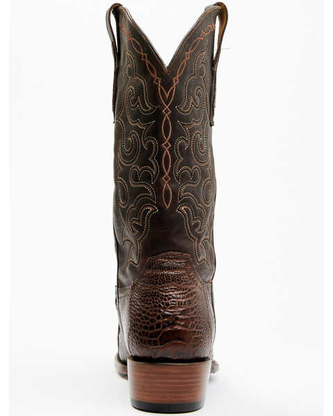 Image #5 - Cody James Men's Exotic Ostrich Leg Western Boots - Round Toe, Brown, hi-res