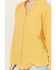 Image #3 - Wild Moss Women's Gauze Long Sleeve Button-Down Shirt, Mustard, hi-res