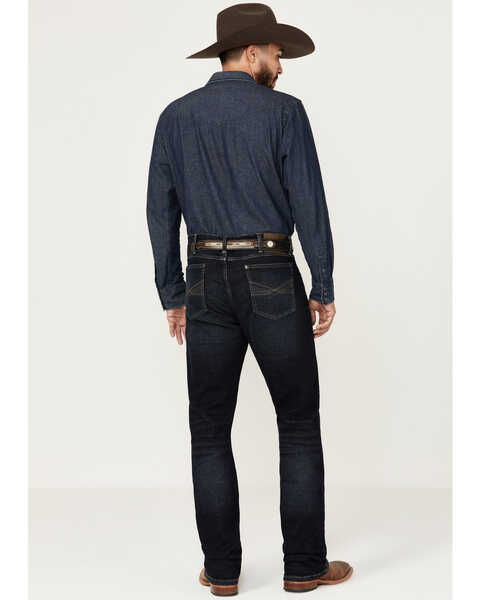 Image #3 - Wrangler 20X Men's Bowden Dark Wash Vintage Bootcut Stretch Denim Jeans, Dark Wash, hi-res