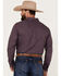 Image #4 - Cody James Men's Primative Geo Print Button-Down Western Shirt , Purple, hi-res