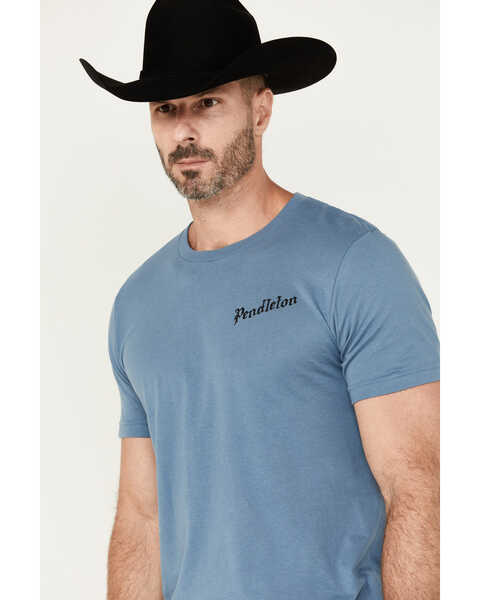 Image #4 - Pendleton Men's Vintage Buffalo Short Sleeve Graphic T-Shirt, Steel Blue, hi-res