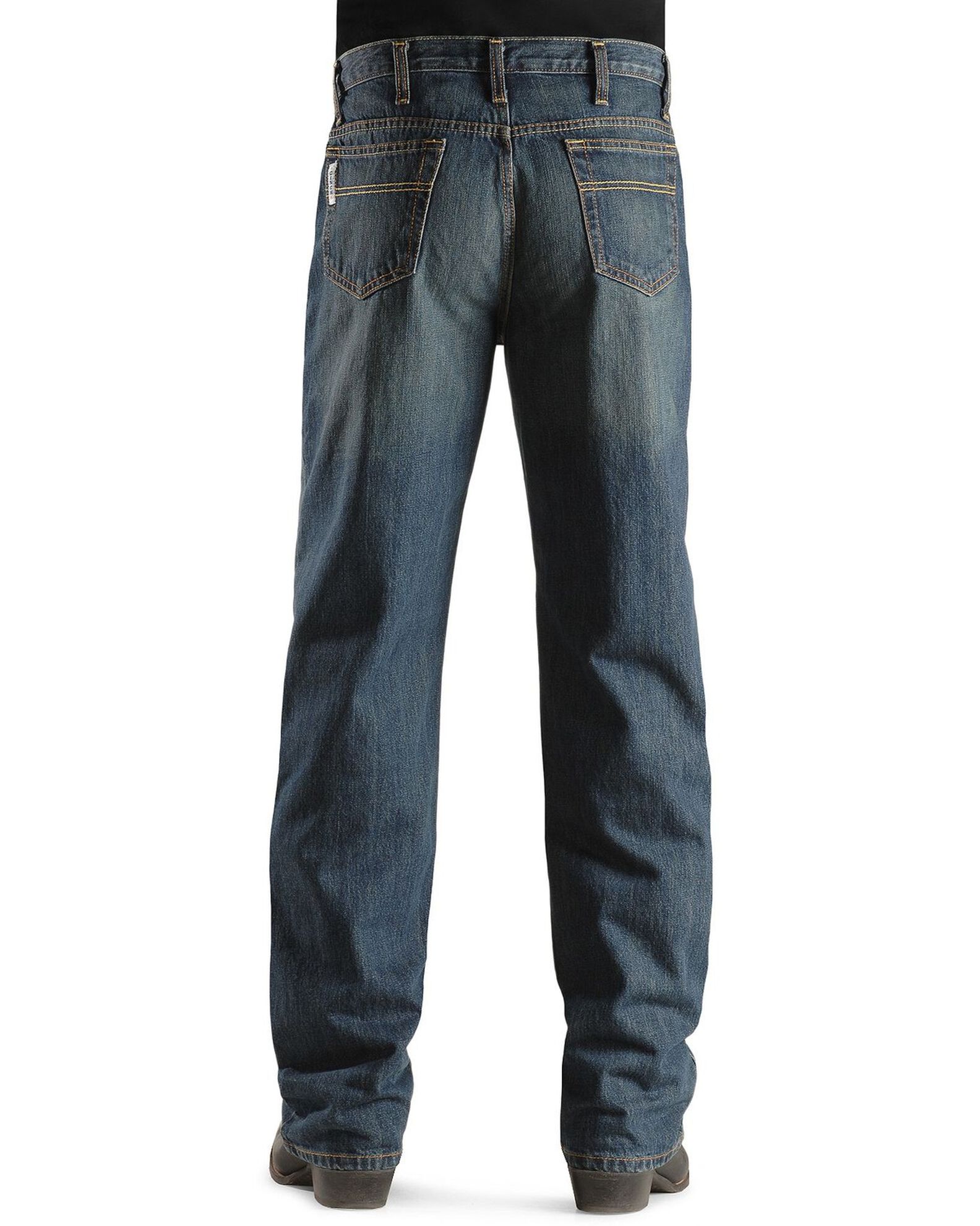 Cinch Jeans - White Label Relaxed Fit Denim Jeans Dark Stonewash