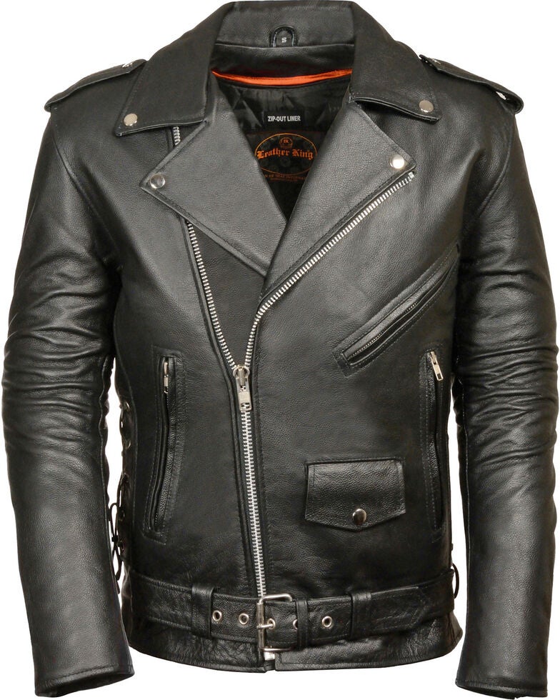 Milwaukee Leather Men's Classic Side Lace Police Style Motorcycle