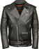 Image #1 - Milwaukee Leather Men's Classic Side Lace Police Style Motorcycle Jacket - Tall - 4XT, Black, hi-res
