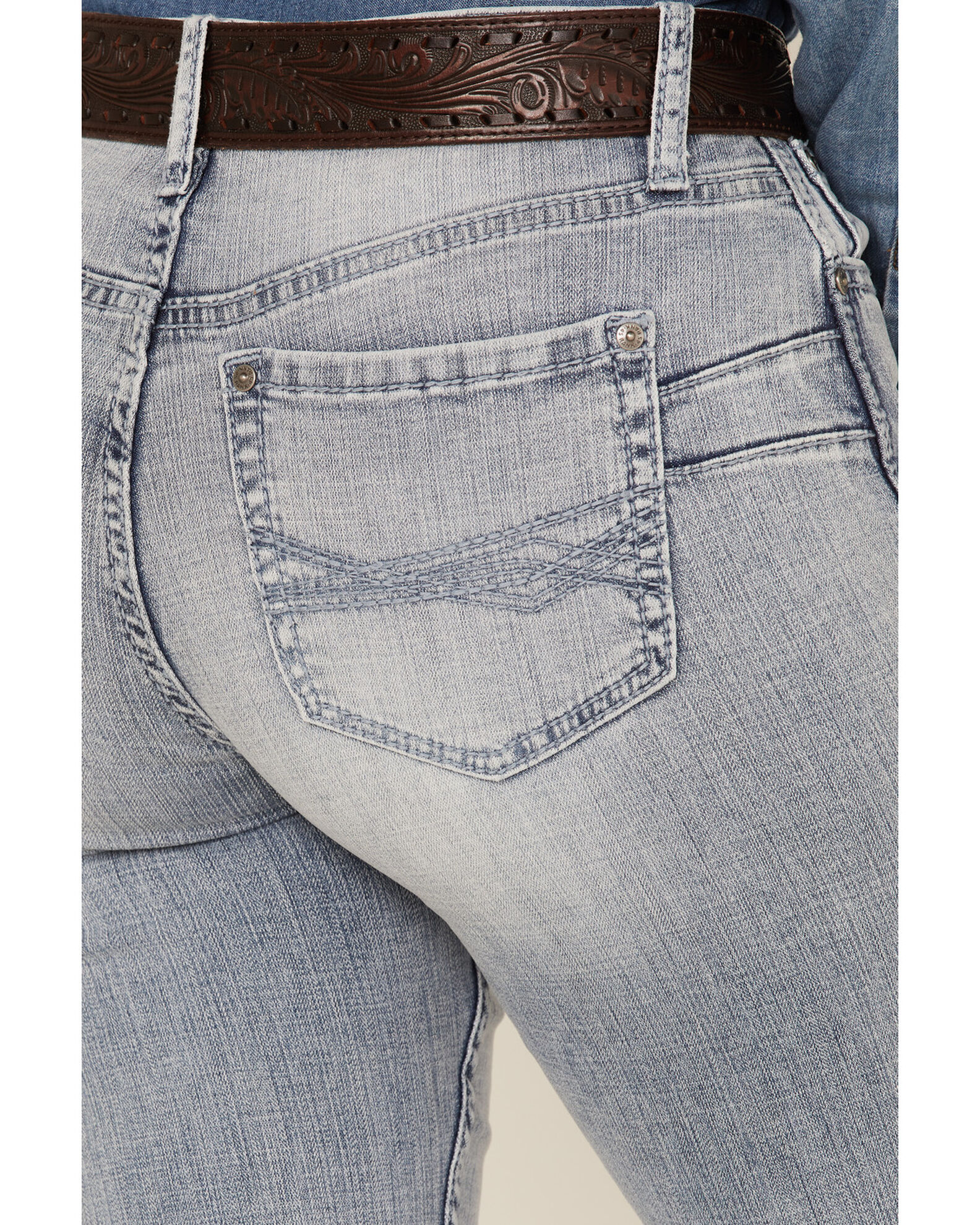 Product Name: RANK 45® Women's Light Wash Mid Rise Bootcut Riding Jeans