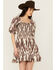 Image #2 - Shyanne Women's 3/4 Sleeve Mini Dress, Dark Brown, hi-res