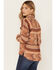 Image #3 - Rock & Roll Denim Women's Southwestern Print Button-Down Shacket, Camel, hi-res