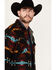 Image #2 - Rock & Roll Denim Men's Southwestern Print Shirt Jacket, Black, hi-res