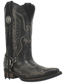 Dingo Men's Screamin' Eagle Western Boots - Snip Toe, Black, hi-res