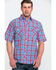 Image #1 - Resistol Men's Yosemite Small Plaid Short Sleeve Western Shirt , Multi, hi-res