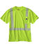 Image #1 - Carhartt Force High-Vis Short Sleeve Class 2 T-Shirt - Big & Tall, Lime, hi-res