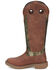 Image #3 - Justin Men's Rush Strike Camo Shaft Leather Pull On Snake Boots - Square Toe, Camouflage, hi-res