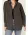 Image #3 - Blue B Women's Solid Rhinestone Long Sleeve Button-Down Shirt, Charcoal, hi-res