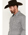 Panhandle Men's Select Medallion Print Long Sleeve Snap Western Shirt - Big, Black, hi-res