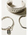 Image #2 - Shyanne Women's 3-Piece Silver Wide Cuff Chain & Evil Eye Charm Bracelet Set, Silver, hi-res