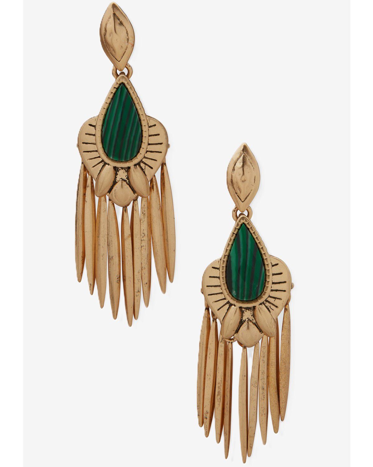 Image #1 - Lainey Wilson Chandelier Earrings, Gold, hi-res